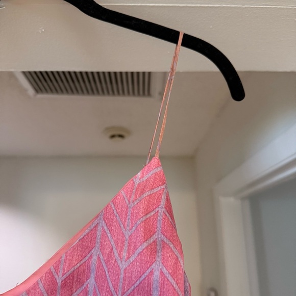 Nomad Morgan Carper Chevron Purple Slip Dress Sz Large Anthropologie Dainty - Picture 8 of 11